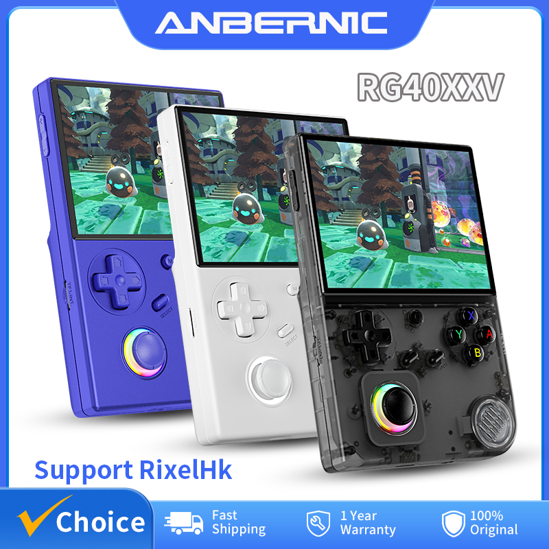 Retro Gaming Laptop - ANBERNIC RG40XXV Retro คอนโซลเกมมือถือ 4 ''หน้าจอ
