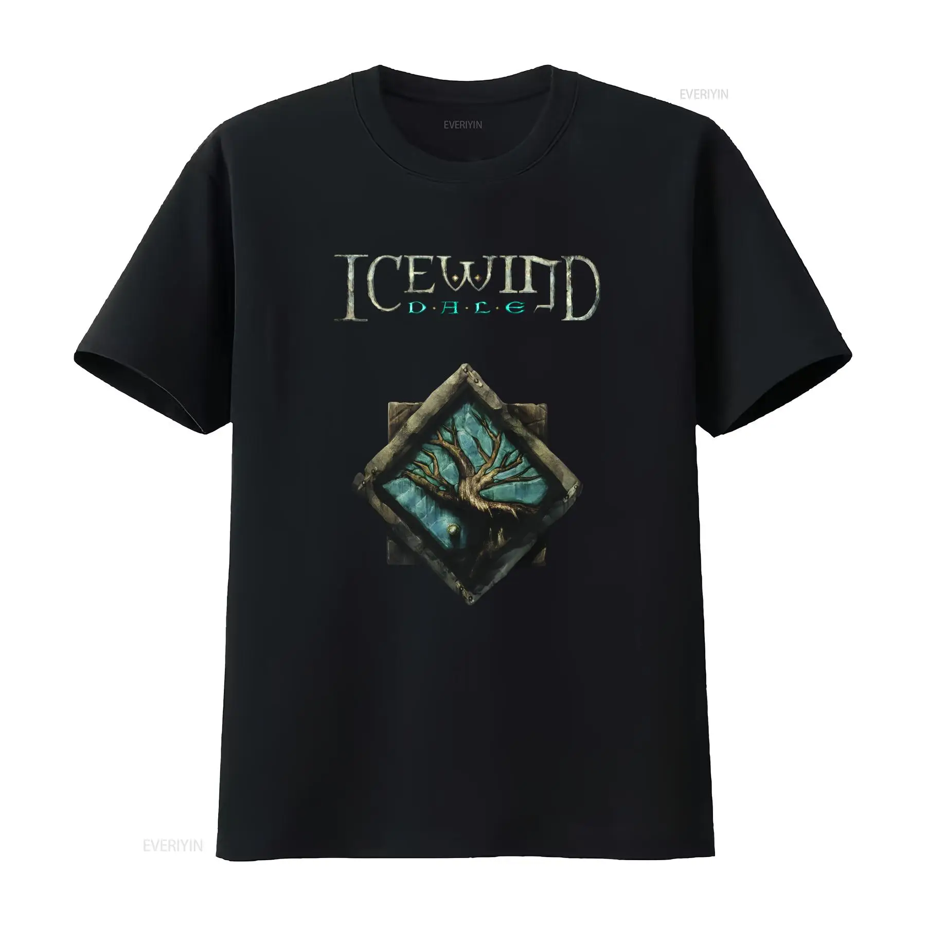 Retro Gaming Video - เสื้อยืดลายโลโก้เกม Icewind Dale คลาสสิก เกม RPG
