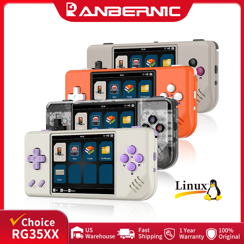 Retro Gaming Hub - เครื่องเล่นเกมพกพา ANBERNIC RG28XX หน้าจอ IPS ขนาด