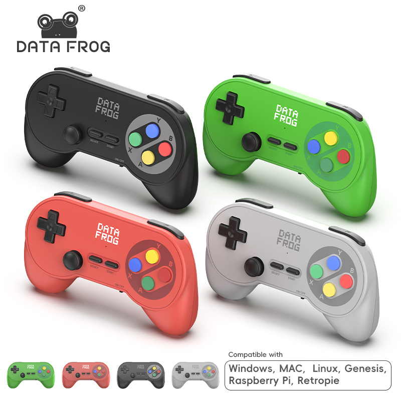 Retro Gaming Windows - คอนโทรลเลอร์เกมไร้สาย Data Frog PC07 รุ่น Retro