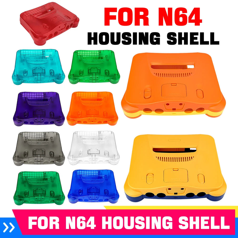 Retro Gaming Accessories - เคสเปลือกหุ้มเครื่องเล่นวิดีโอเกมย้อนยุค 11 สี สำหรับ N64 อุปกรณ์เสริมสำหรับเครื่องเล่นเกม