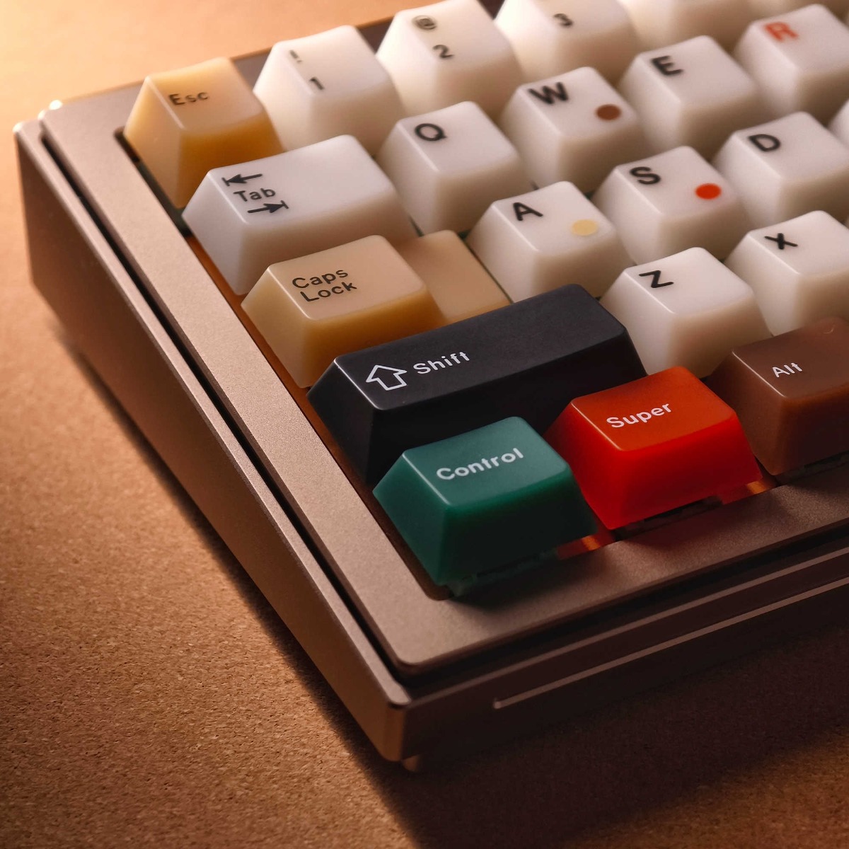 Retro Gaming Laptop - คีย์แคปสไตล์เรโทร 135 คีย์ ชุดคีย์แคป PBT สีวินเทจ