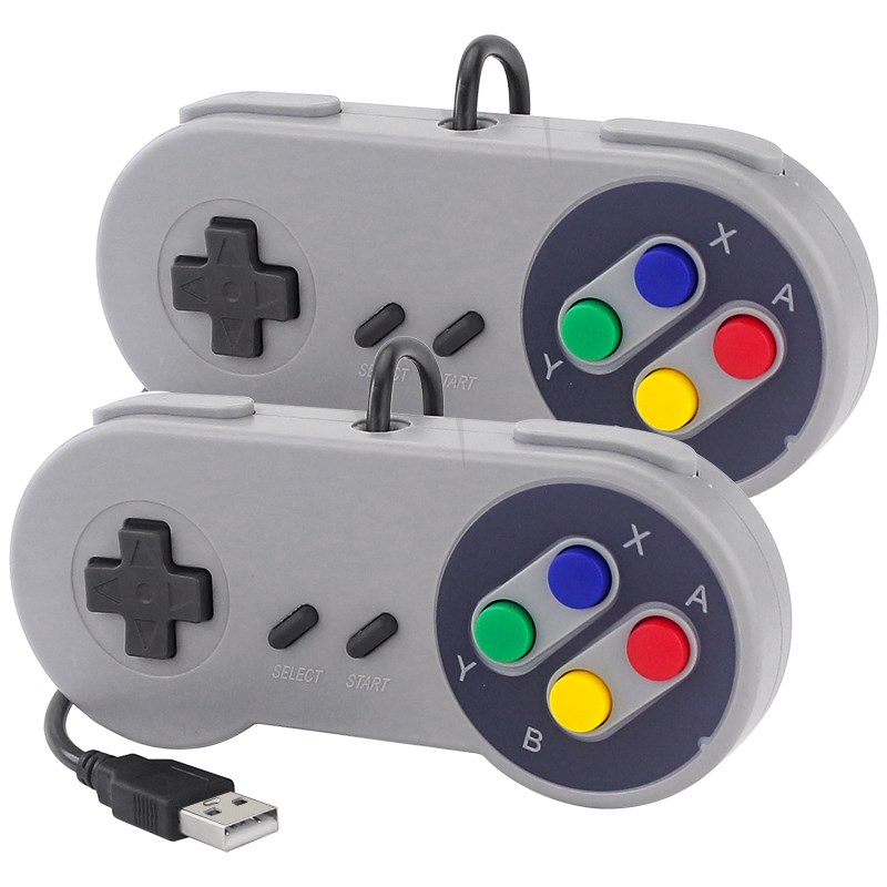 Retro Gaming Raspberry Pi 5 - 2PCS USB Gamepad จอยสติ๊กเกมคอนโทรลเลอร์เกม Retro Gamepads