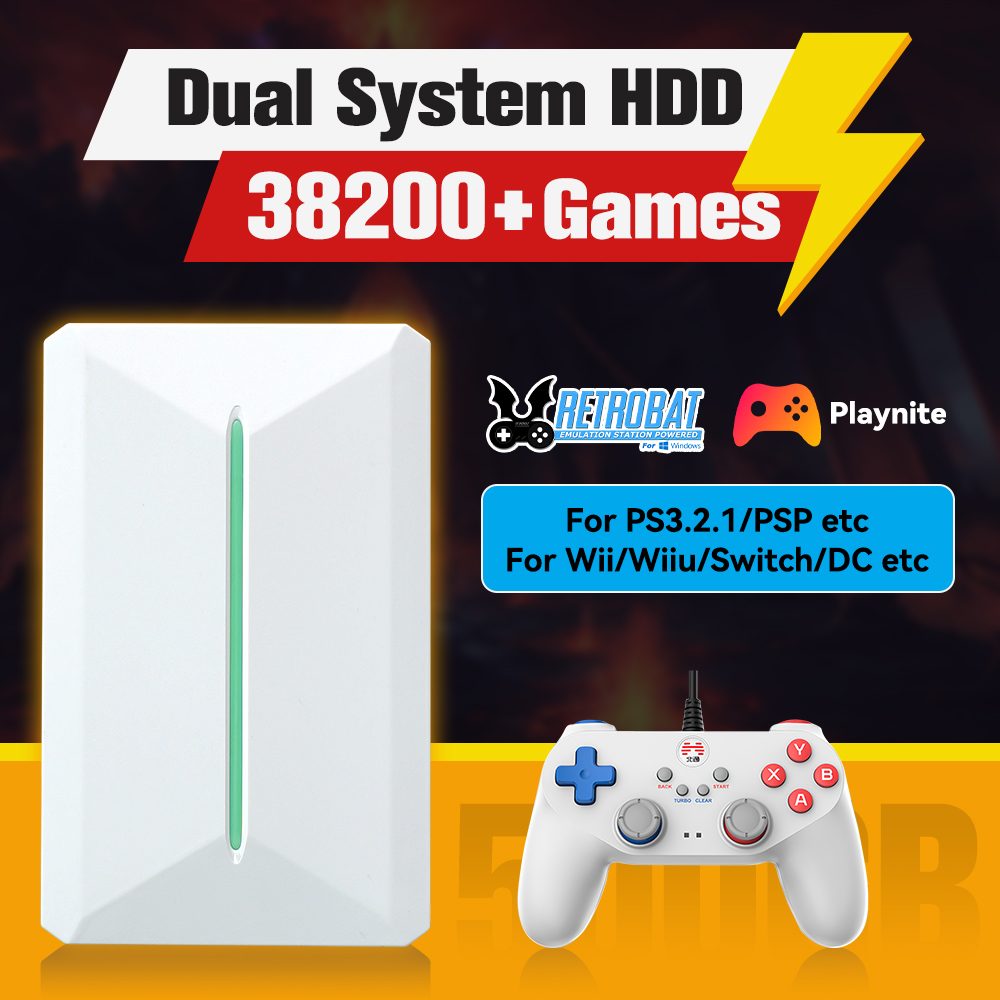 Retro Gaming Play Zone - Retrobat & Playnite ระบบ HDD คอนโซลเกม