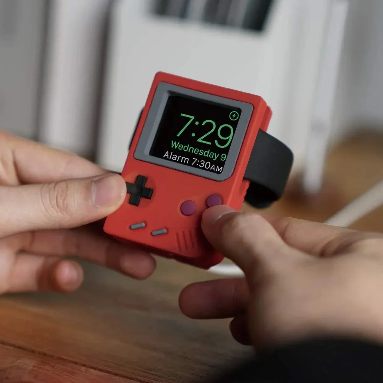 Retro Gaming Event - แท่นวางซิลิโคนสำหรับที่ชาร์จ IWatch สำหรับ Apple Watch 10