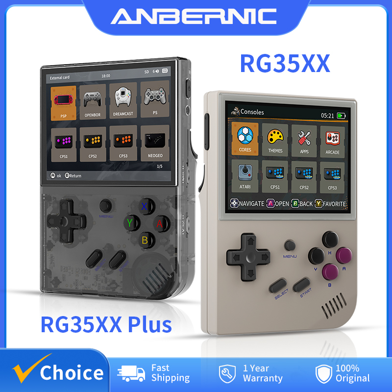 Retro Gaming Hub - ANBERNIC RG35XX Plus/RG35XX Retro คอนโซลเกมมือถือ 3.5