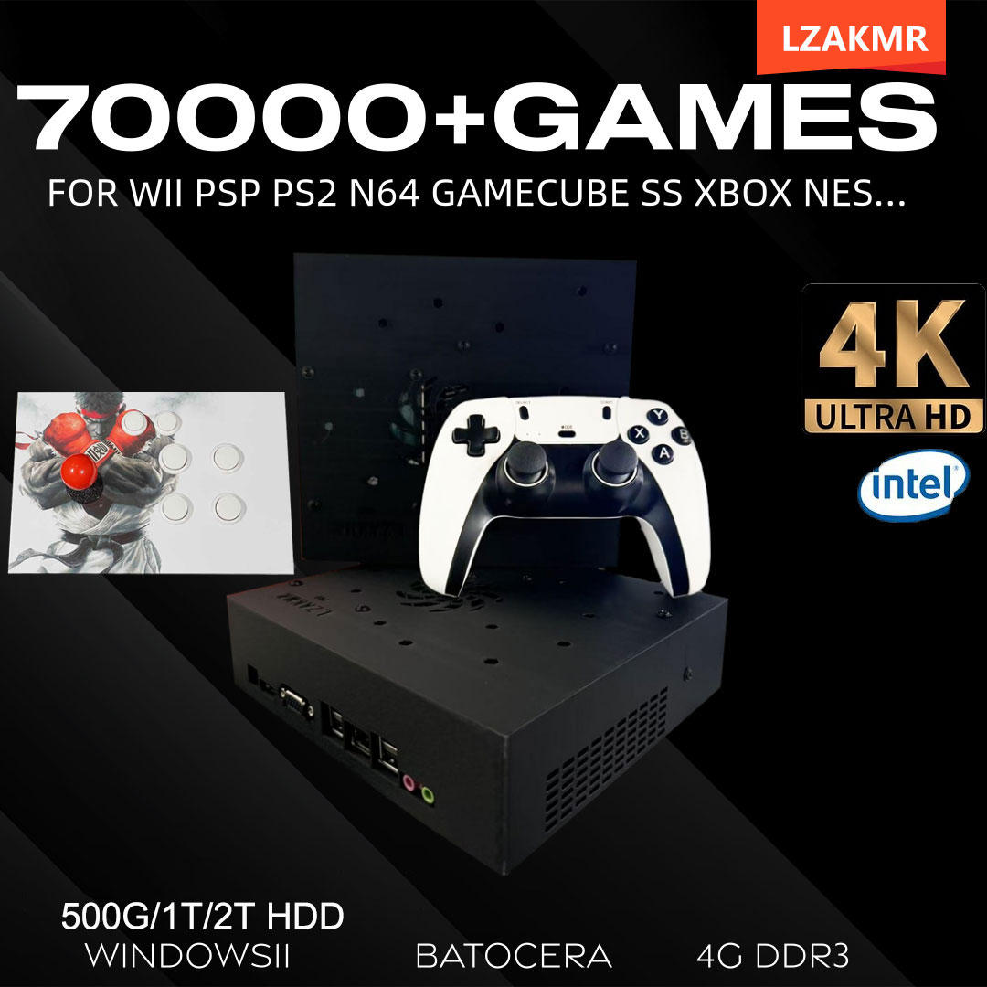 Retro Gaming Windows - เครื่องเล่นเกมย้อนยุค 70000+ เกม 2TB T8 พร้อมเล่นสำหรับ