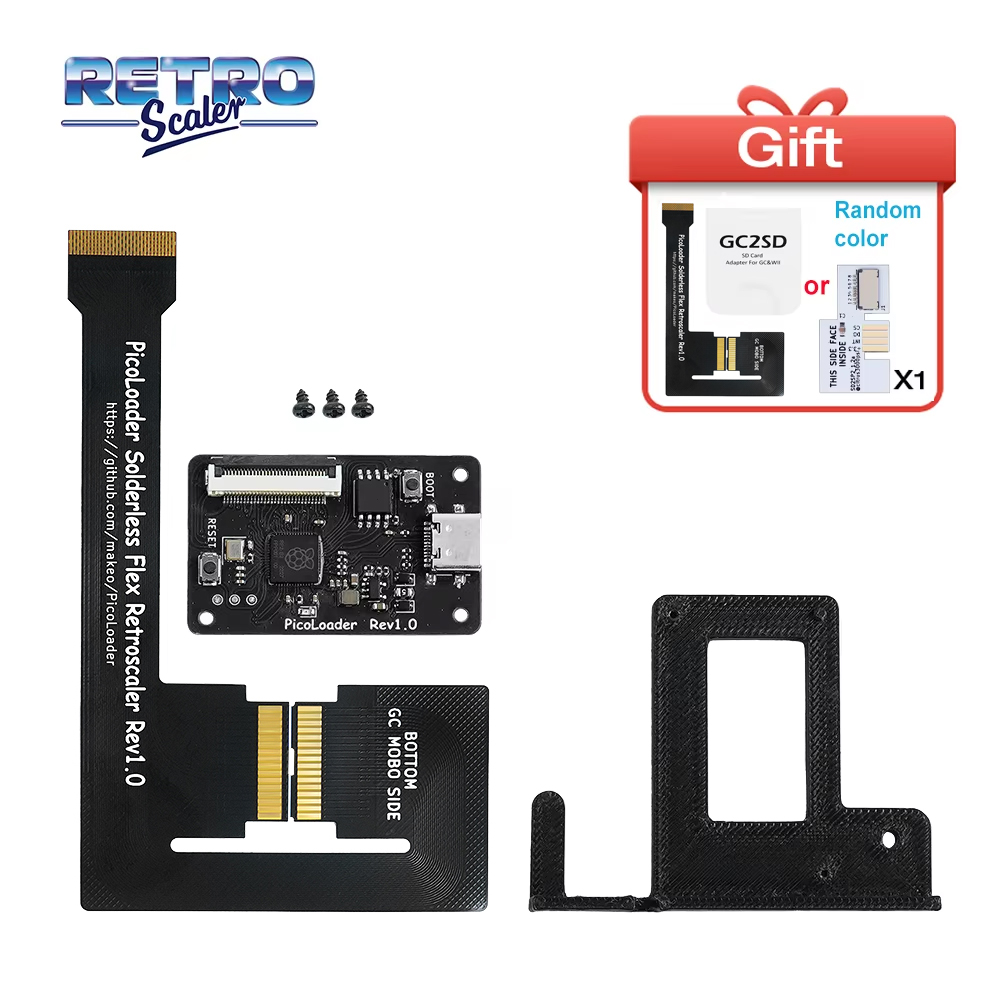 Retro Gaming Accessories - สายเคเบิล RetroScaler Black PicoLoader Flex ไม่ต้องเชื่อม