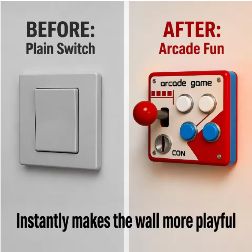 ฝาครอบจอยสติ๊กสไตล์เรโทร สำหรั - Retro Gaming Room บทวิจารณ์และราคา