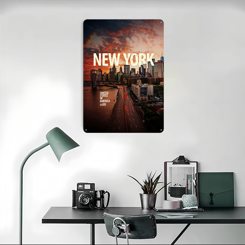 โปสเตอร์ภาพทิวทัศน์เมืองนิวยอร - Retro Gaming York บทวิจารณ์และราคา