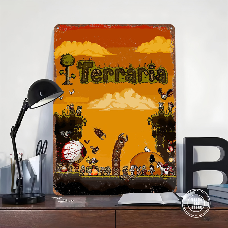 โปสเตอร์พิมพ์ลายเกม Terraria P - Retro Gaming At Home บทวิจารณ์และราคา