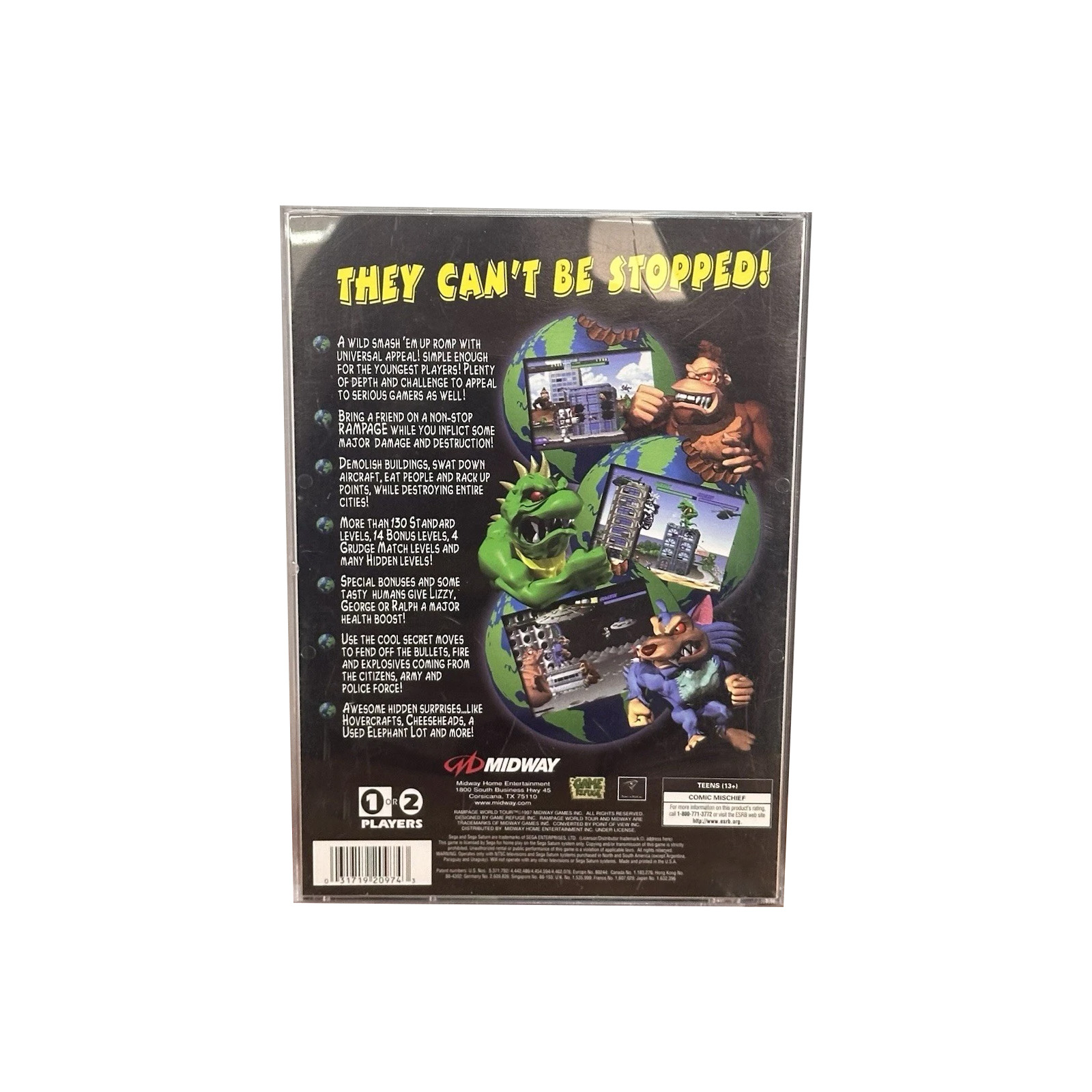 เกม Saturn Copy Disc Rampage W - Retro Gaming Video บทวิจารณ์และราคา