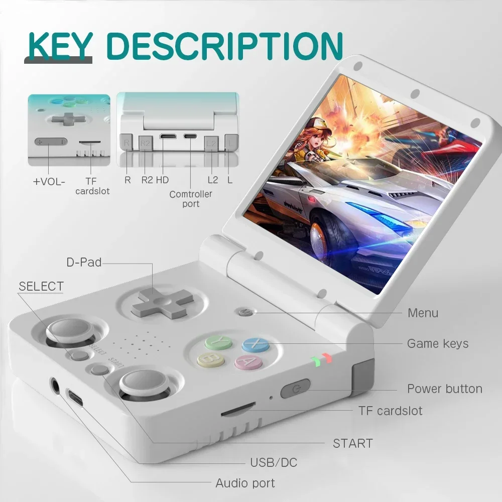 เครื่องเล่นเกมพกพา MIYOO Flip  - Retro Gaming Os Linux บทวิจารณ์และราคา
