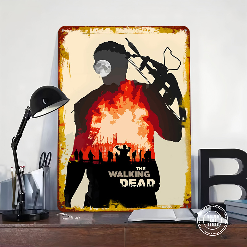 โปสเตอร์โลหะลาย The Walking De - Retro Gaming At Home บทวิจารณ์และราคา
