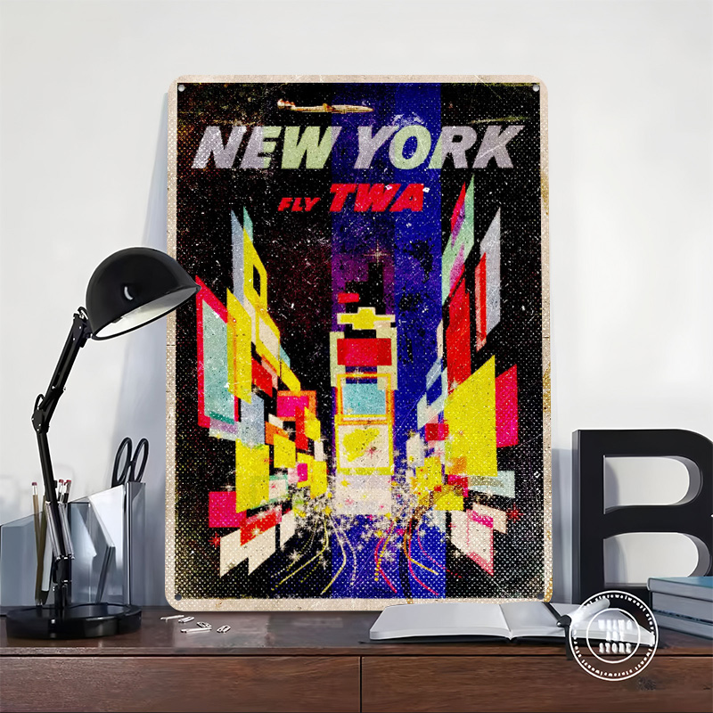 โปสเตอร์โลหะดีบุก New York Fly - Retro Gaming York บทวิจารณ์และราคา