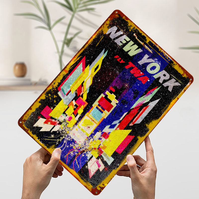โปสเตอร์โลหะดีบุก New York Fly - Retro Gaming York บทวิจารณ์และราคา