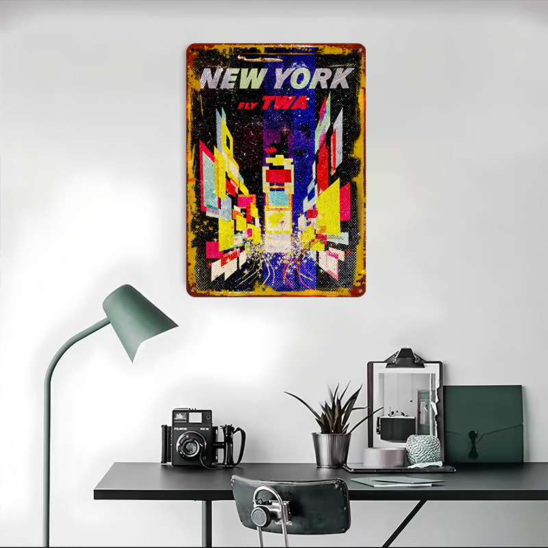 โปสเตอร์โลหะดีบุก New York Fly - Retro Gaming York บทวิจารณ์และราคา