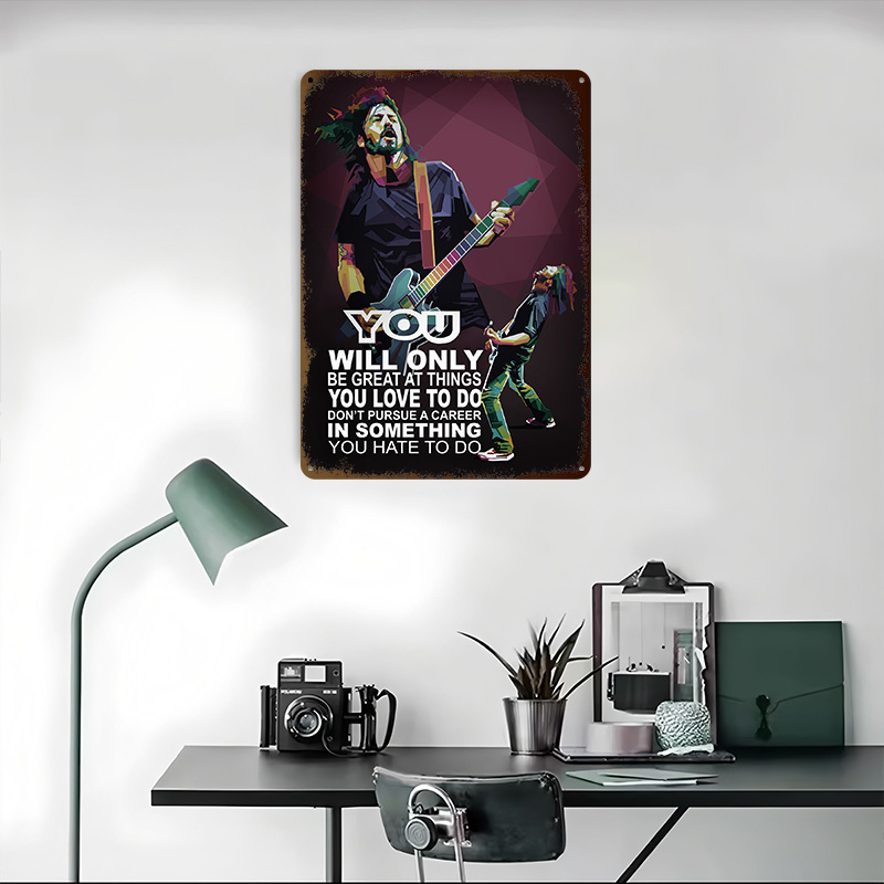 โปสเตอร์คำคมร็อคสตาร์ ป้ายโลหะ - Retro Gaming At Home บทวิจารณ์และราคา