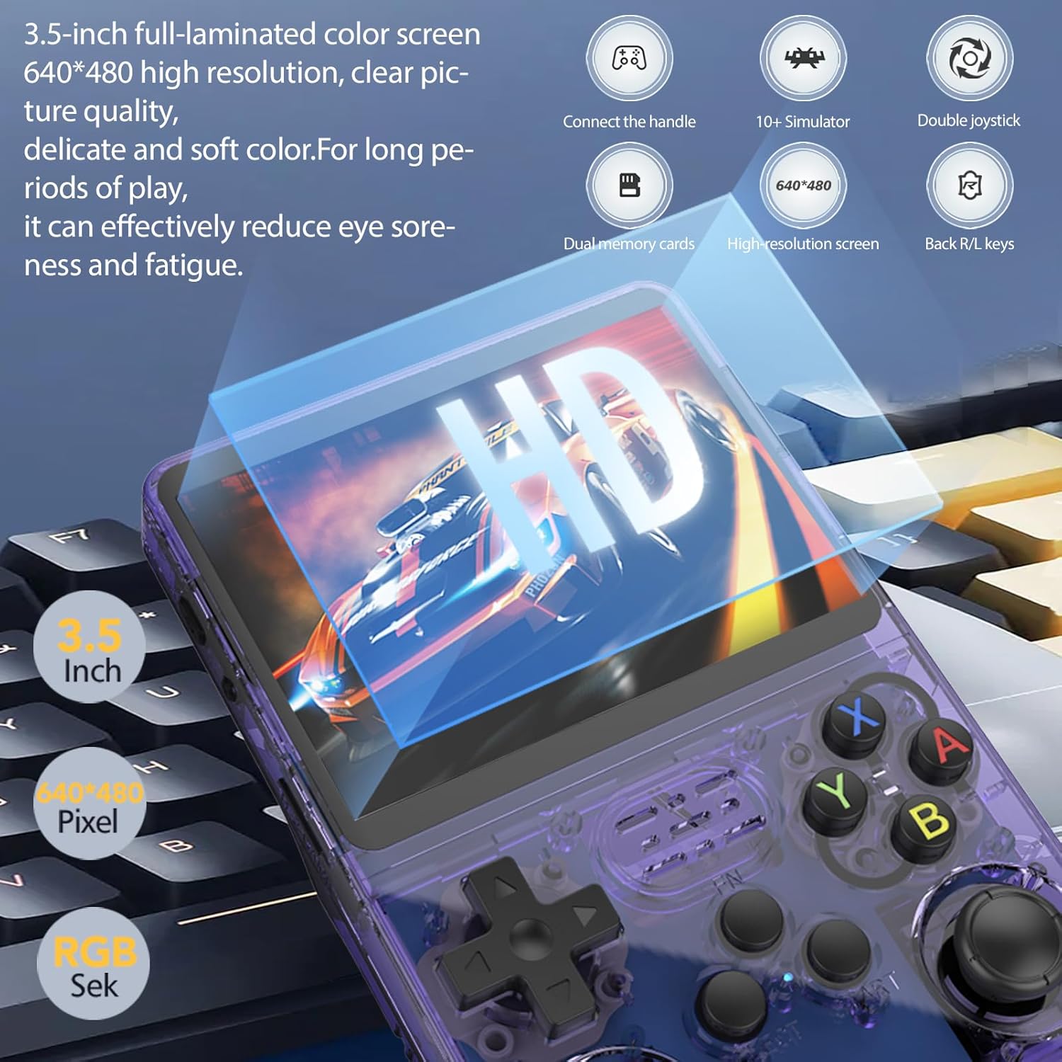 เครื่องเล่นเกมพกพา NEW R36S Re - Retro Gaming Os Linux บทวิจารณ์และราคา
