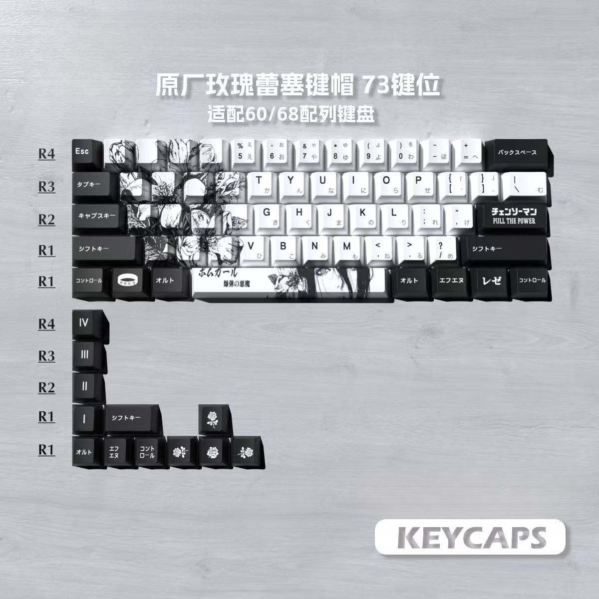 Reze Keycaps Chainsaw Man Them - Retro Gaming Keycaps บทวิจารณ์และราคา