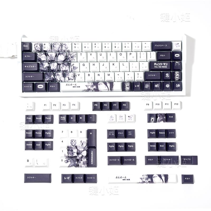 Reze Keycaps Chainsaw Man Them - Retro Gaming Keycaps บทวิจารณ์และราคา
