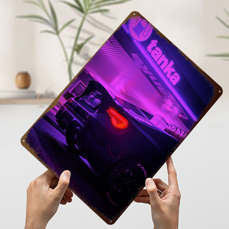 ป้ายโลหะสีดำลายป้ายปั๊มน้ำมัน  - Retro Gaming At Home บทวิจารณ์และราคา